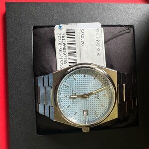 TISSOT Silver Watch with Blue Dial